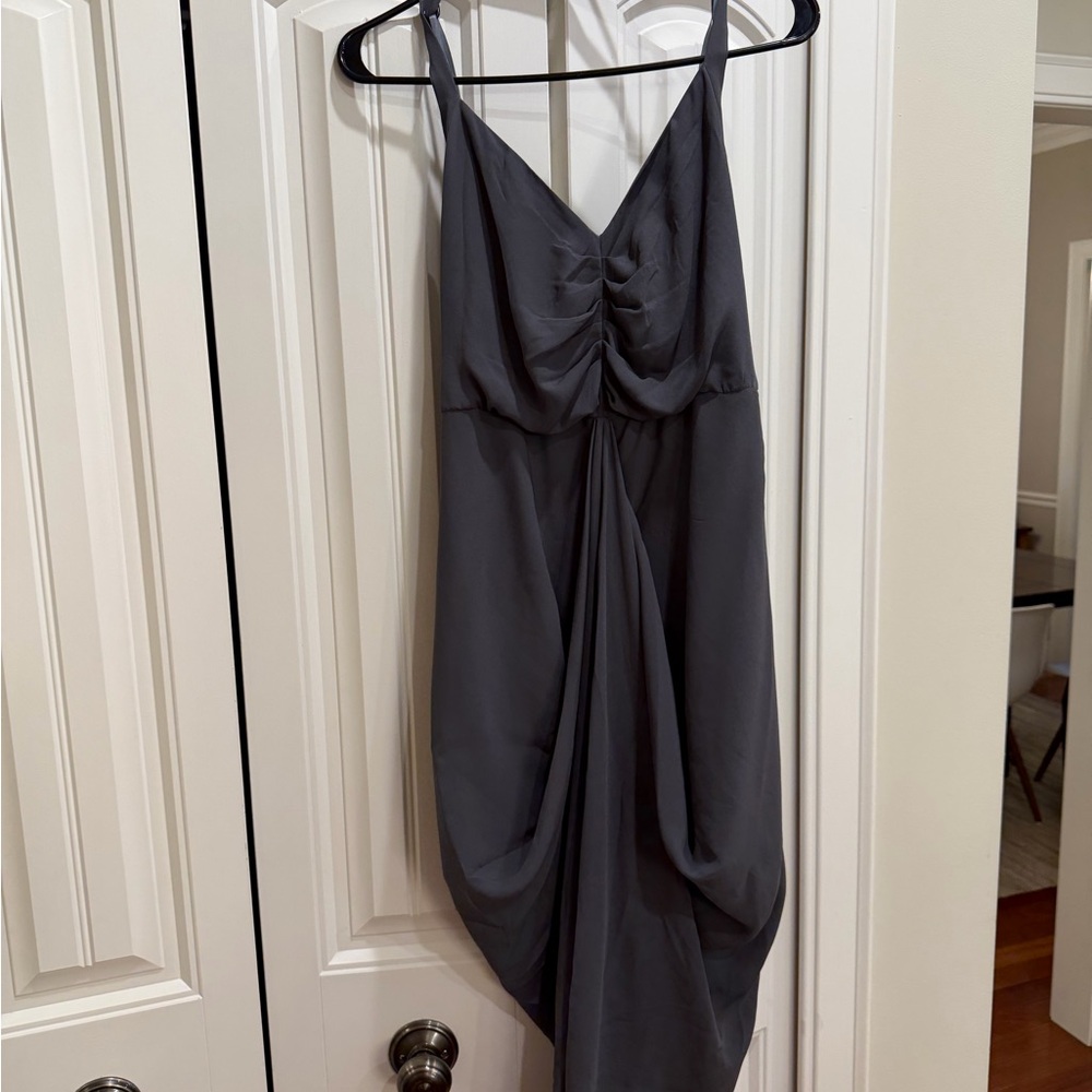 Paper Crown Charcoal Backless Dress